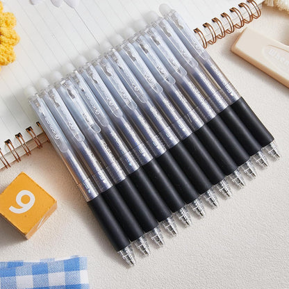 Retractable Erasable Gel Pens Clicker,Fine Point 0.7mm Smooth Writing Pens,Cute Pens For Writing Journaling Taking Notes School Office Home. (12 Colors)