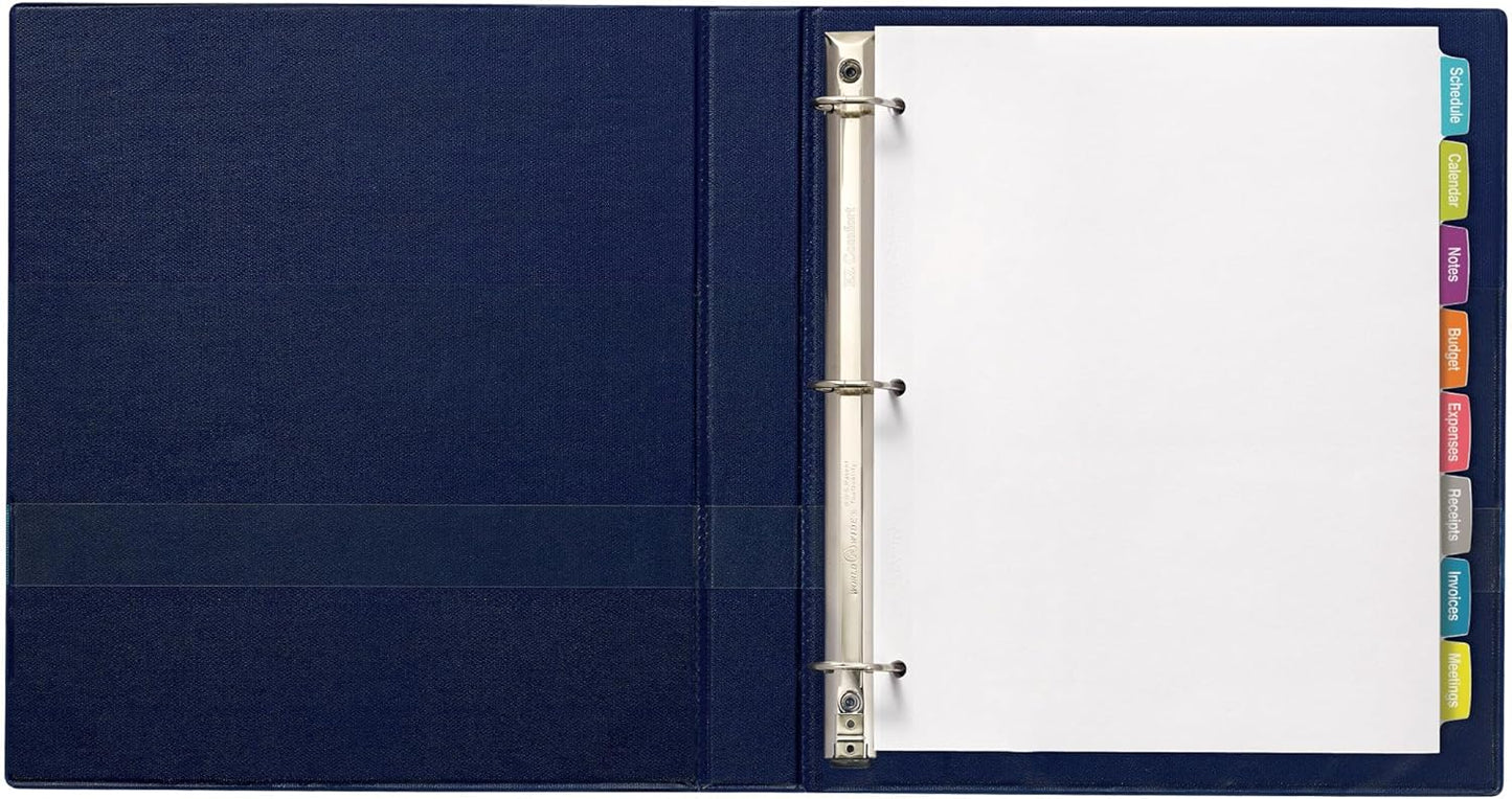 Avery Big Tab Printable White Label Dividers for 3 Ring Binders, 8 Tabs per Set, White, 120 Sets Total, Great for Office Supplies, School Supplies, Organizing, and More (6 Packs of 14435)