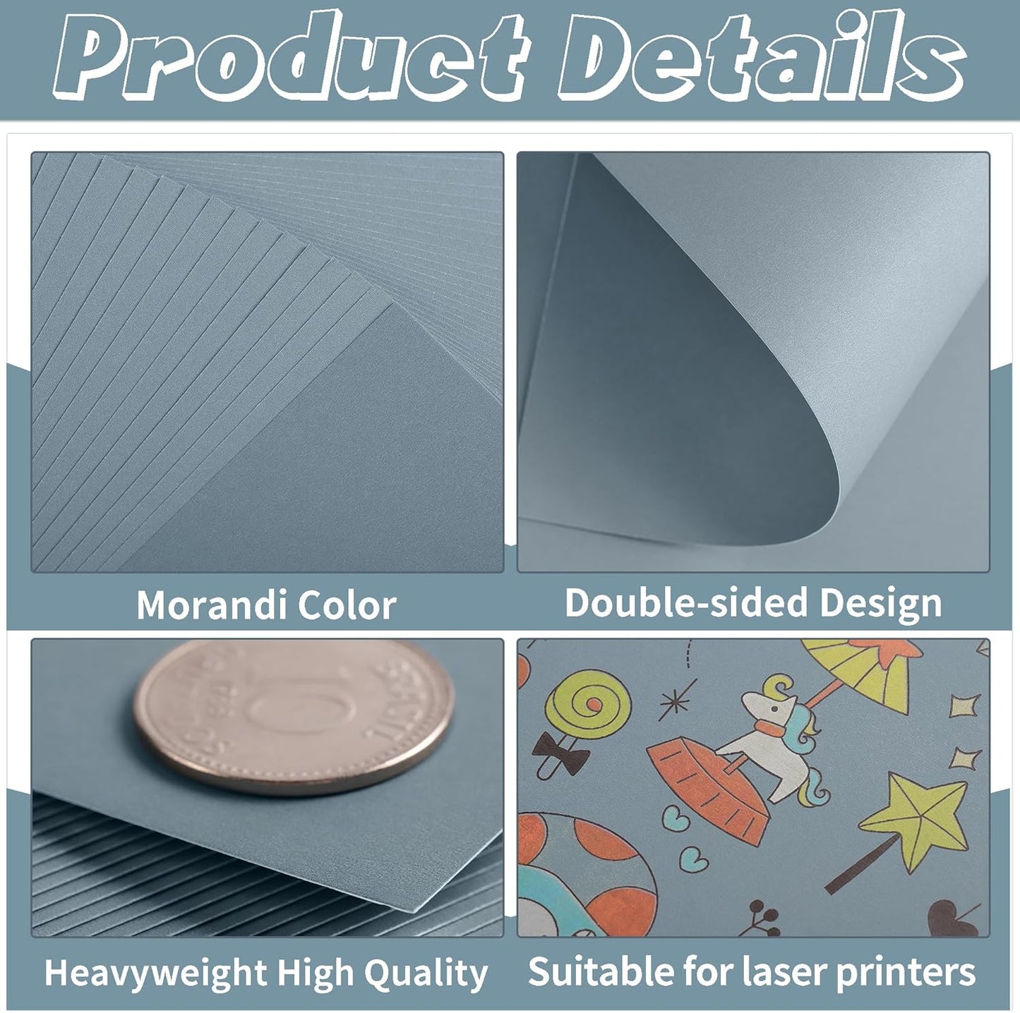 60 Sheets Morandi Mixed Colors Cardstock 8.5 x 11 Inch Card Stock Boho Paper 250GSM/92LB Thick Paper for Card Making Scrapbooking DIY Crafts UAP31MX60