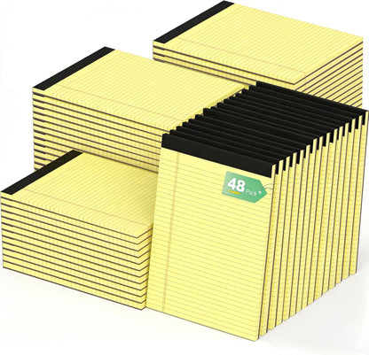 Note Pads 4x6, 36 Pack Small NotePads, Server Pads, Scratch Pads 4x6, Memo Pads White Paper, 50 Sheets per Blank Note Pads 4 x 6, Mini Writing Pads Pocket Notepads for Office School Home Supplies