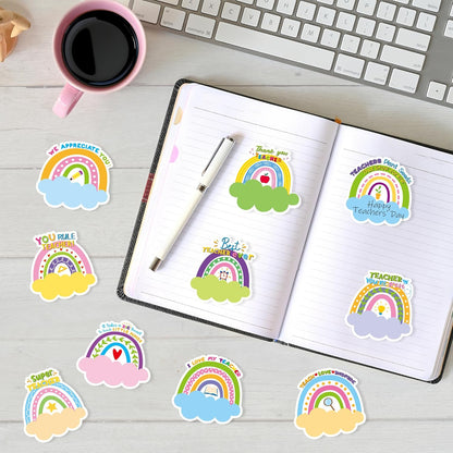 Xqumoi 30 Pack Teacher Sticky Notes - Funny Coffee Cup Self Sticky Notepads Writing Memo Pads for Teacher Appreciation Back to School Office Supplies Coffee Lover Gift Party Favors Goodies Bag Fillers