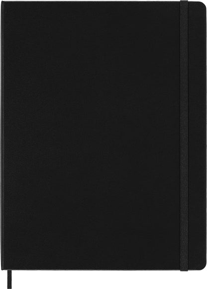 Moleskine Classic Notebook, Hard Cover, XL (7.5" x 9.5") Squared/Grid, Black, 192 Pages