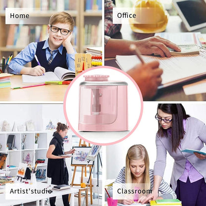 Aogwat Pencil Sharpener Electric Pencil Sharpener for Kids, Blade to Fast Sharpen, Suitable for No.2/School/Classroom/Office/Home (Black)