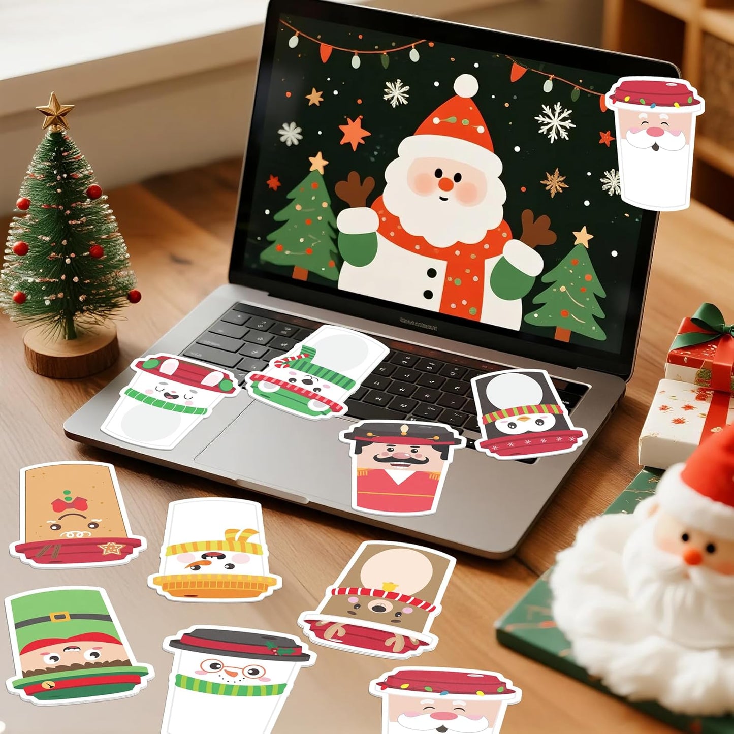 CJiangpo 30Pcs Marshmallow Sticky Notes Pads, 600 Sheets Cute Self Stick Notepad Memo Pads Funny Cartoon Page Marker Classroom Rewards Camping Themed Gift