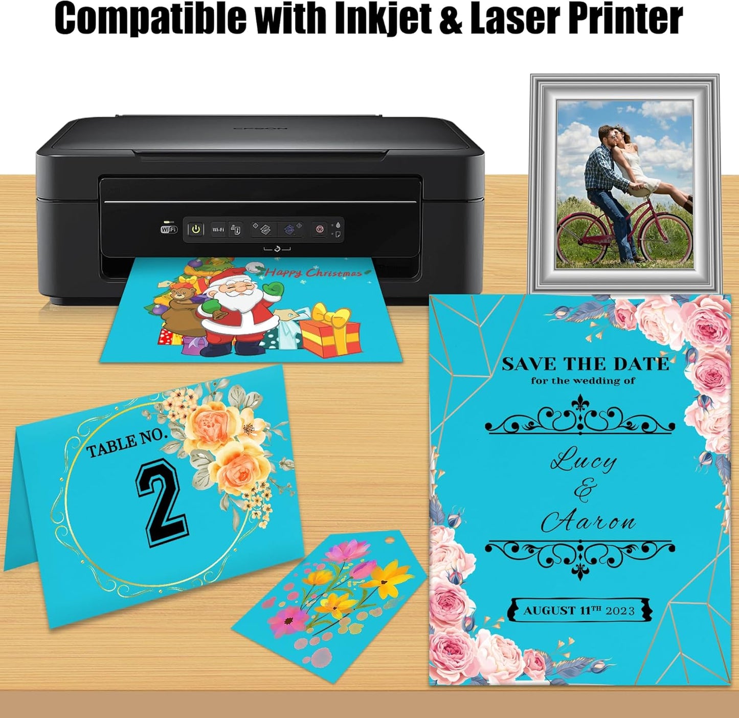 25 Sheets Black Cardstock Paper 8.5'' x 11'', 250gsm/92lb Thick Paper for Scrapbook, Invitations, Printing and DIY Cards