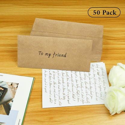 50 Pack #10 Business Envelopes, Sage Green Standard Envelopes Self Seal, Letter Size Mailing Envelopes for Checks Letters Invoices Statements Birthday Graduation Wedding, 4 1/8 x 9 1/2 Inch