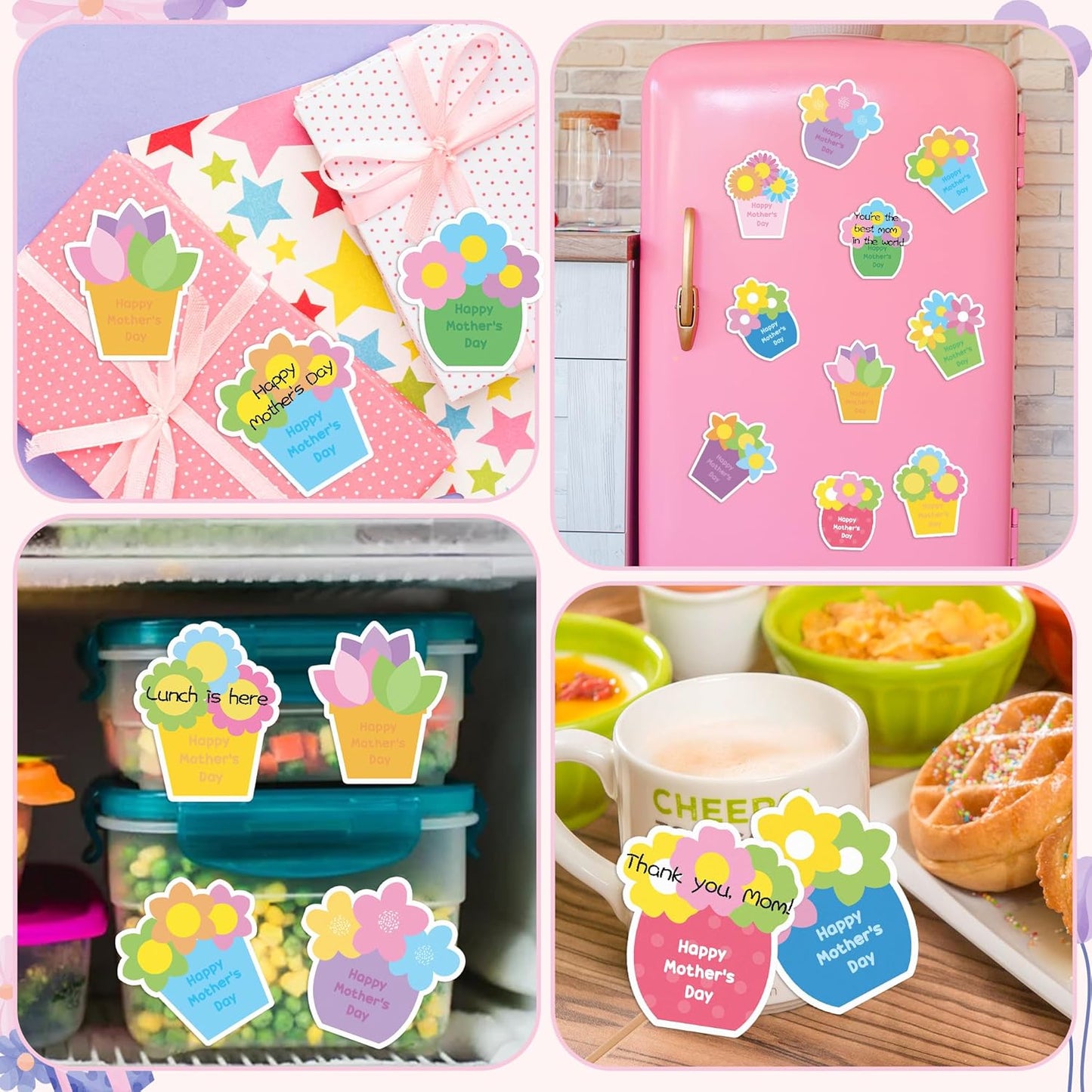 CJiangpo 30Pcs Marshmallow Sticky Notes Pads, 600 Sheets Cute Self Stick Notepad Memo Pads Funny Cartoon Page Marker Classroom Rewards Camping Themed Gift