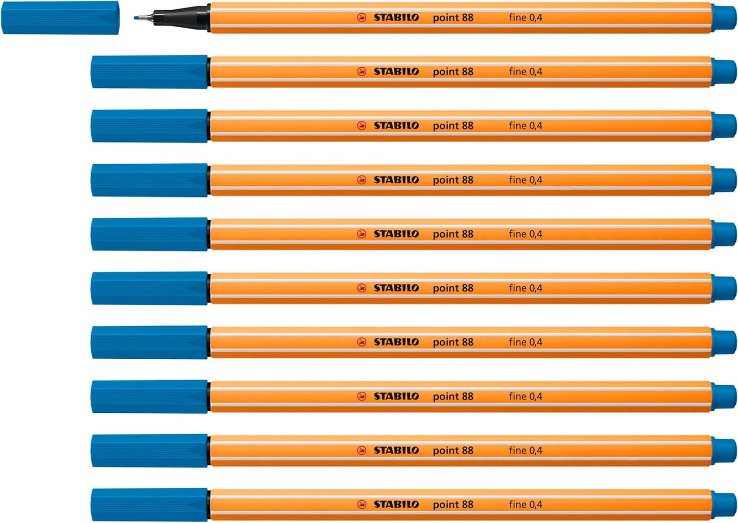 Fineliner - STABILO Point 88 - Pack of 10 - Red