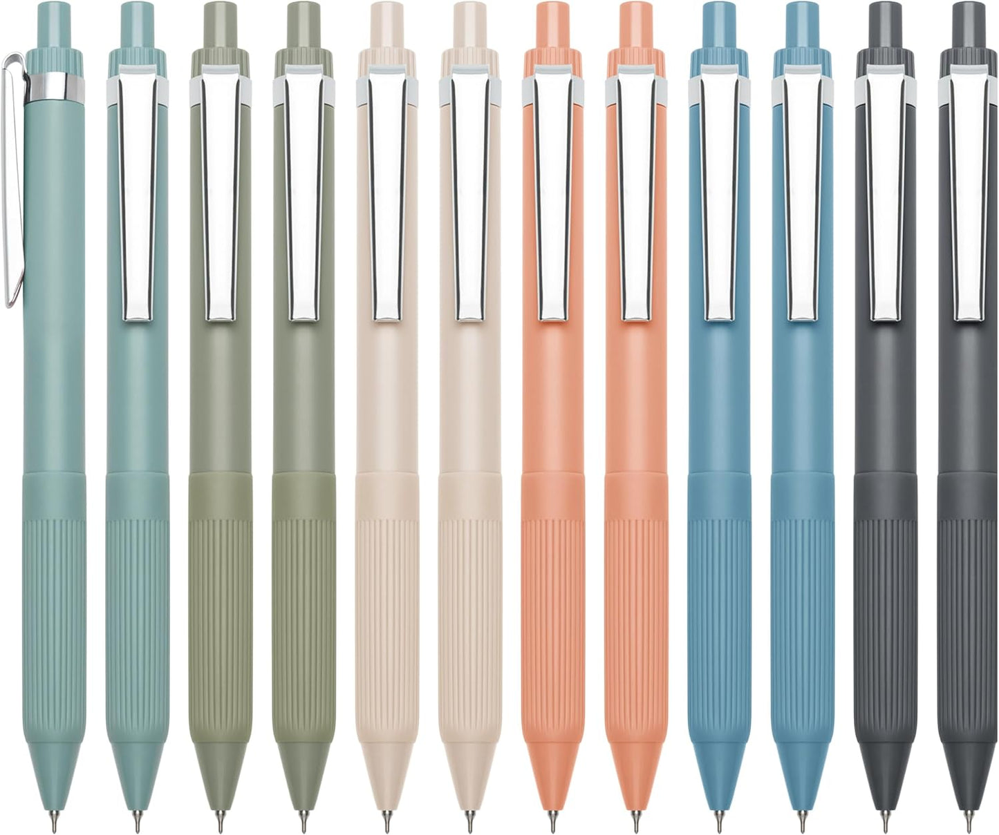 Linbsunne Gel Pens Black Ink Pens for Office 0.5mm Fine Point Pens Smooth Writing Retractable Work Pen (12-count)