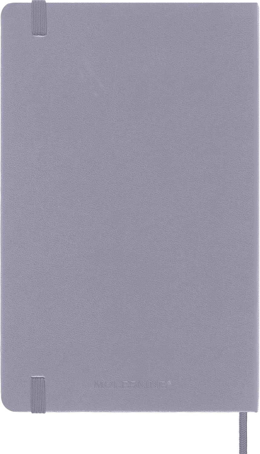 Moleskine Classic Notebook, Hard Cover, Large (5" x 8.25") Ruled/Lined, Aster Grey, 240 Pages