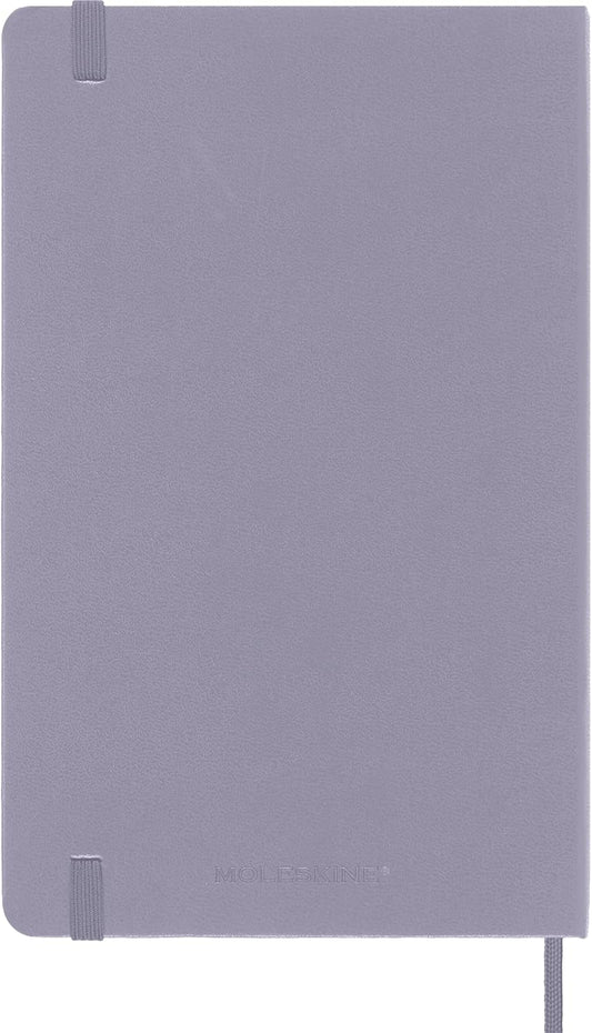 Moleskine Classic Notebook, Hard Cover, Large (5" x 8.25") Ruled/Lined, Aster Grey, 240 Pages