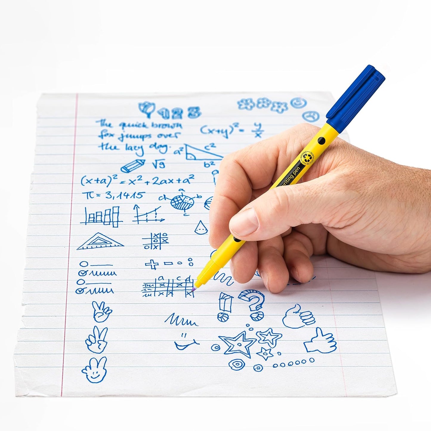 STAEDTLER 307 Noris Writing Pen - Handwriting Pens - 0.6mm Line Width - Ideal for School, Work, Office, etc (Blue)
