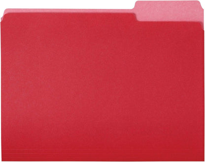 Amazon Basics Manila File Folders, Letter Size, 1/2 Tab in Left and Right Positions, 8.5" x 11", 36-Pack
