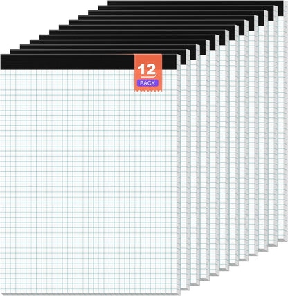 Large Graph Paper Pad 11 x 17, Grid Paper, 4x4 Graph Ruled, Blueprint Quadrille Pad, 30 Sheets Engineering Paper, Drafting Paper, Graft Paper for Architect Engineer Designer Mathematician Draftsman