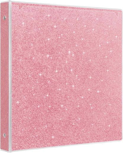 EYROZILL 3 Ring Binders 1 Inch Round Rings Binder Gold Binder Holds 8.5" x 11" Letter Size 300 Sheets, Waterproof, Gold