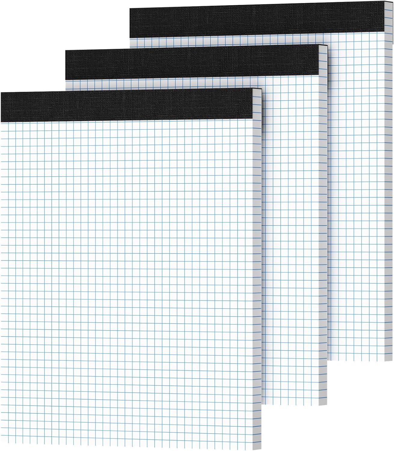 Graph Paper 8.5 X 11, 2 Pack, 4x4 Quad Ruled, Grid Paper Pad 8-1/2" X 11.75", Grid Pad 8.5 X 11.75, Engineering Notebook, Easy Tears Off, White 70 Gsm Graft Paper