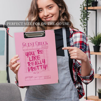 Trendy Black Leopard Print Clipboard Folio with Storage for Office Classroom, Preppy Dark Cheetah Print Padfolio with Metal Clip for Nurses Teachers Students Women Men, 12.4x9.25 in
