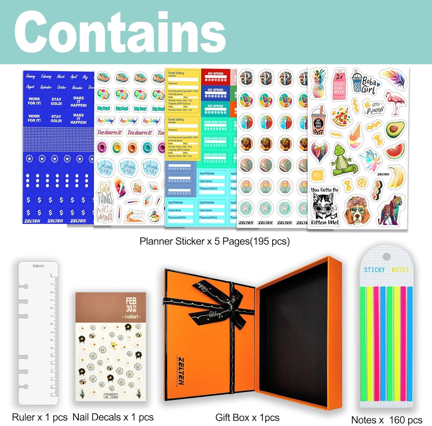 A6 A5 6-Holes Colorful PVC Cover Round Ring View Binder with Snap Button Closure File Folder for Loose Leaf Sheet Protectors Notebook Refill (Pink Daisy, A5 Mini Set) - Colors B