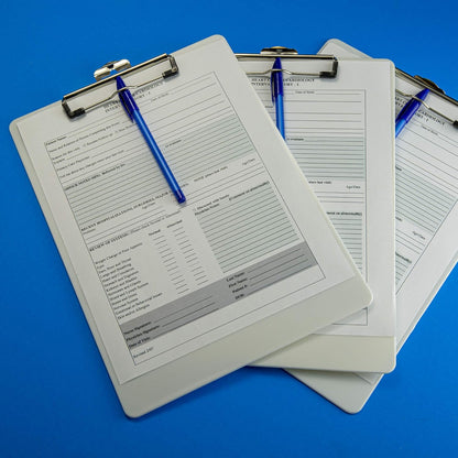 Officemate Recycled Plastic Clipboards, Letter Size, Pearl, Pack of 6 (83087)