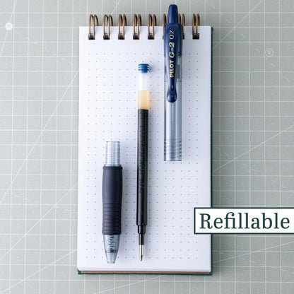 PILOT G2 Premium Refillable and Retractable Rolling Ball Gel Pens, Fine Point, Navy Blue Ink, 12-Pack (31187)