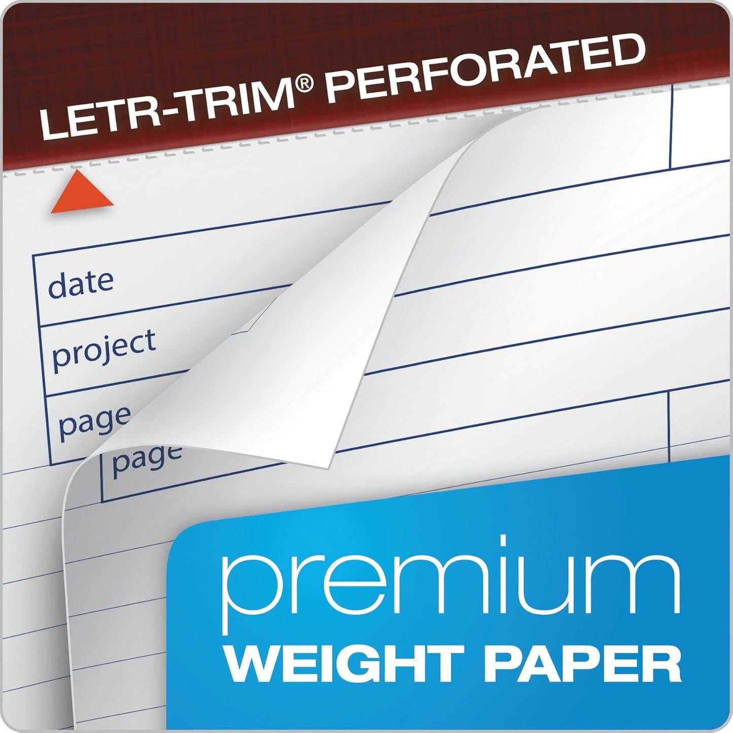 Tops Project Planning Pads 40 Sheets per Pad, 4 Pads per Pack