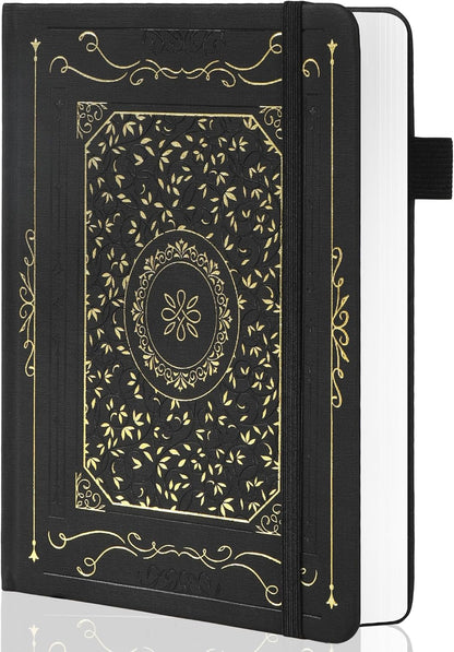TIEFOSSI Lined Notebook, 100gsm Thick Paper, Hardcover College Ruled Journals for Women Men, 320 Numbered pages, for Travel, School and Office Use