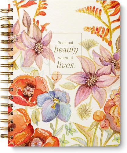 Compendium Spiral Notebook – Expect the Best Things to Happen Today – A Designer Spiral Notebook with 192 Lined Pages, College Ruled, 7.0" W x 9.25" H