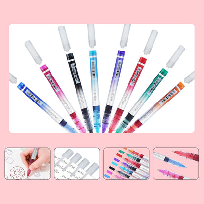 Liquid Ink Rollerball Pens, 0.7mm Medium Point Tip, Rolling pen for Drawing, Journaling and Smooth Writing - Pack of 8