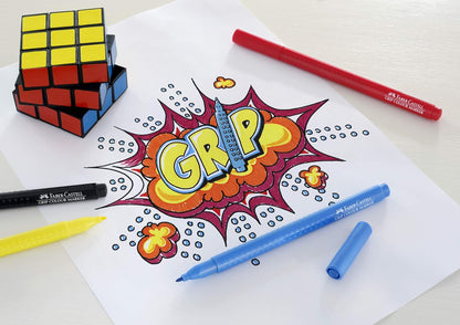 Faber-Castell Grip Colour Felt Tip Pens - Set of 30