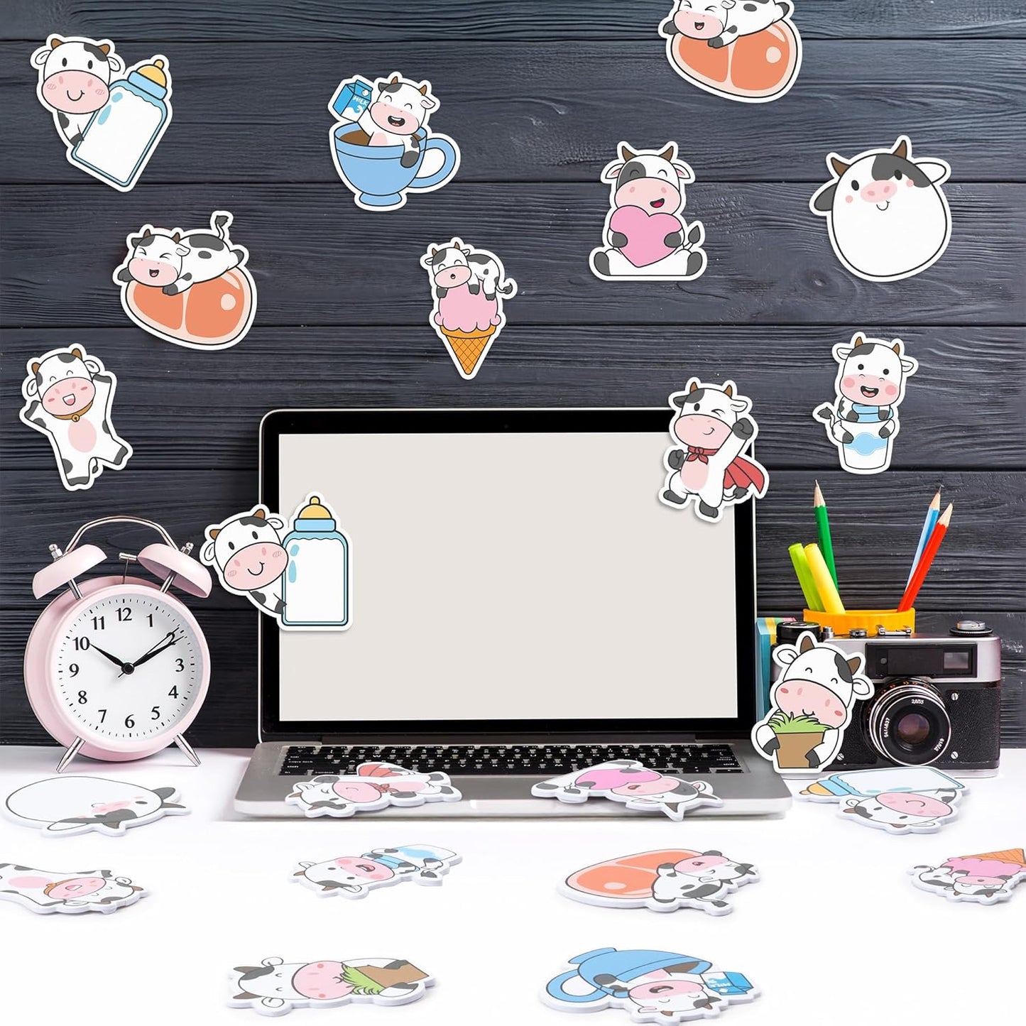 CJiangpo 30Pcs Marshmallow Sticky Notes Pads, 600 Sheets Cute Self Stick Notepad Memo Pads Funny Cartoon Page Marker Classroom Rewards Camping Themed Gift