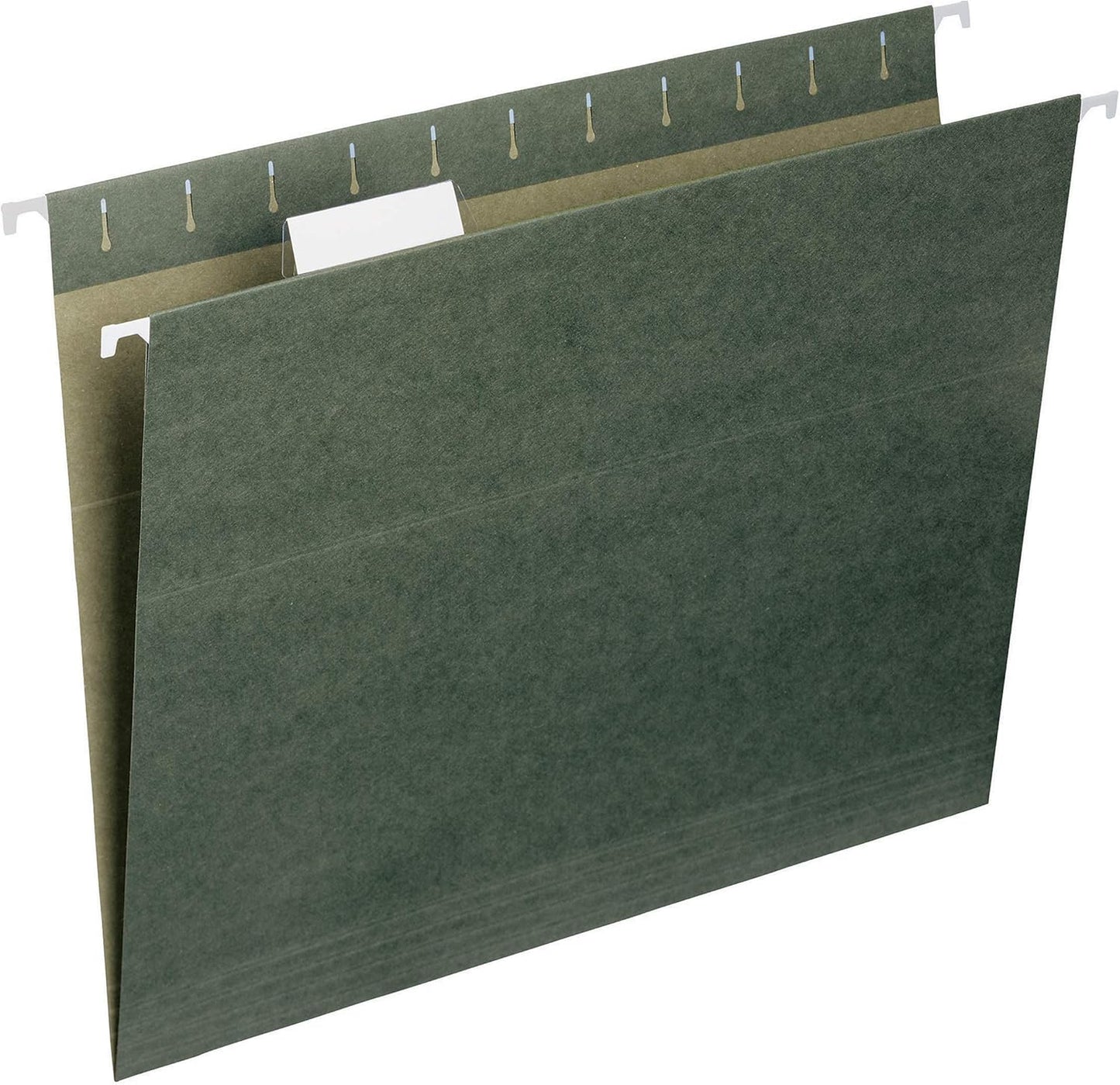 Smead Hanging File Folder, 1/5-Cut Adjustable Tab, Letter Size, Standard Green, Hanging Folders for Filing Cabinets, File Organizer Folder, 25 Count