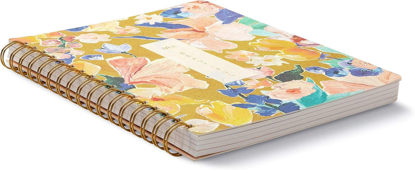 Compendium Spiral Notebook – Expect the Best Things to Happen Today – A Designer Spiral Notebook with 192 Lined Pages, College Ruled, 7.0" W x 9.25" H