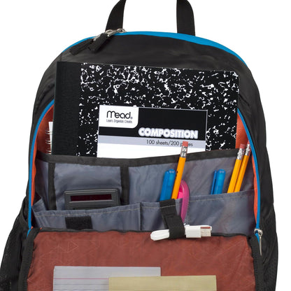 Mead Composition Notebook, Wide Ruled Paper, 7-1/2" x 9-3/4", 100 Sheets, Black Marble (09910)