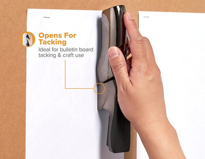 Bostitch Office Heavy Duty Stapler, 40 Sheet Capacity, No Jam, Half Strip, Fits into the Palm of Your Hand, For Classroom, Office or Desk, Black