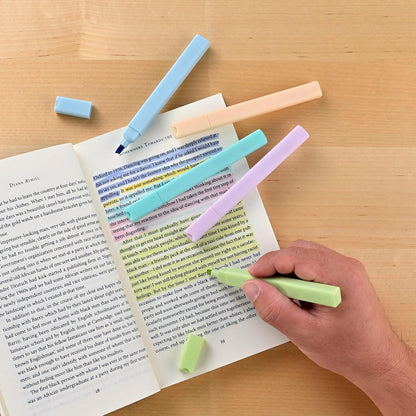 konket- Aesthetic Bible Highlighters No Bleed, Cute Pastel Highlighters, 12 pcs Chisel Tip