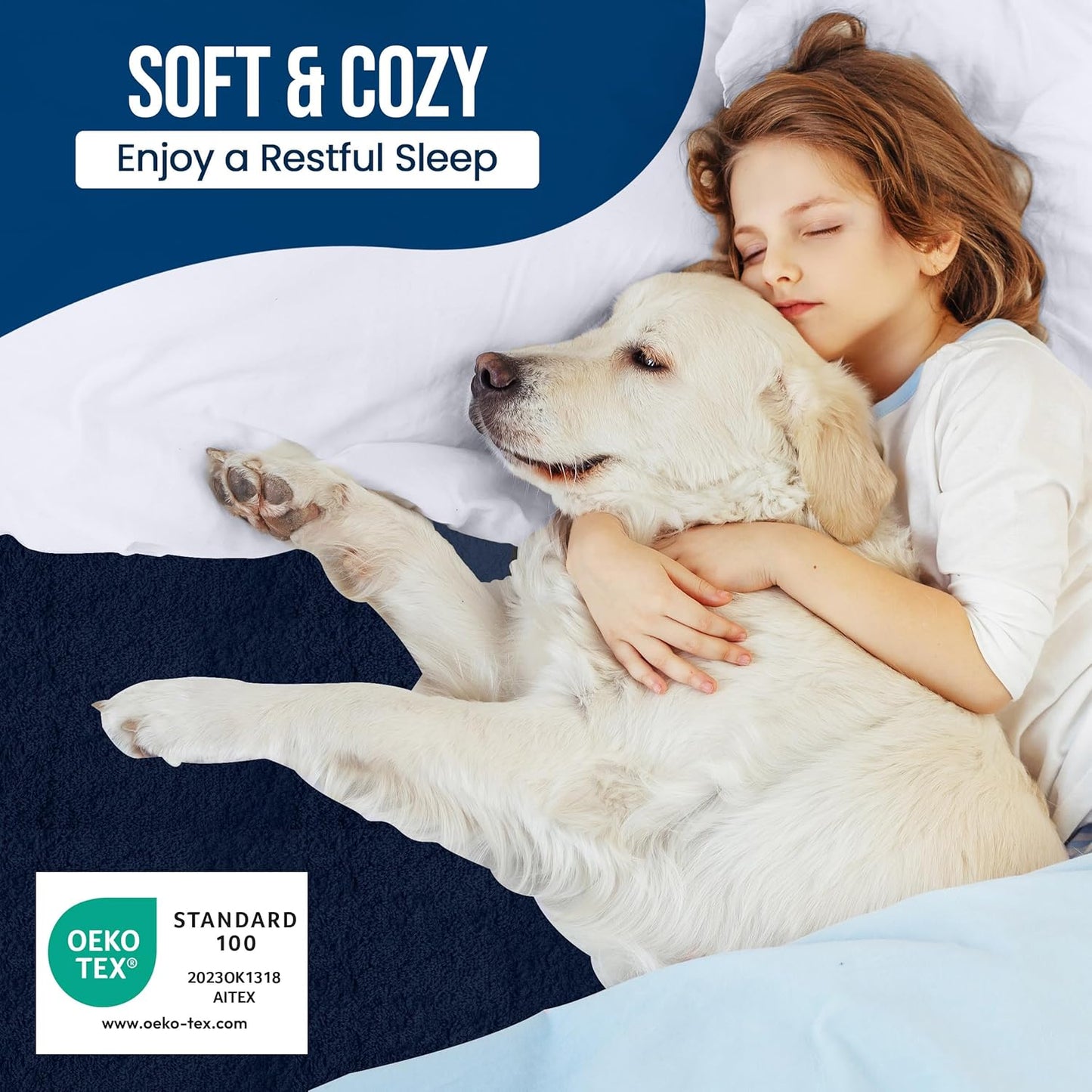 Twin Size Mattress Protector Waterproof, Premium 200 GSM Terry Mattress Cover, Soft & Breathable Bed Cover, Fitted Sheet Style Stretchable Deep Pockets 15" by Utopia Bedding (White)