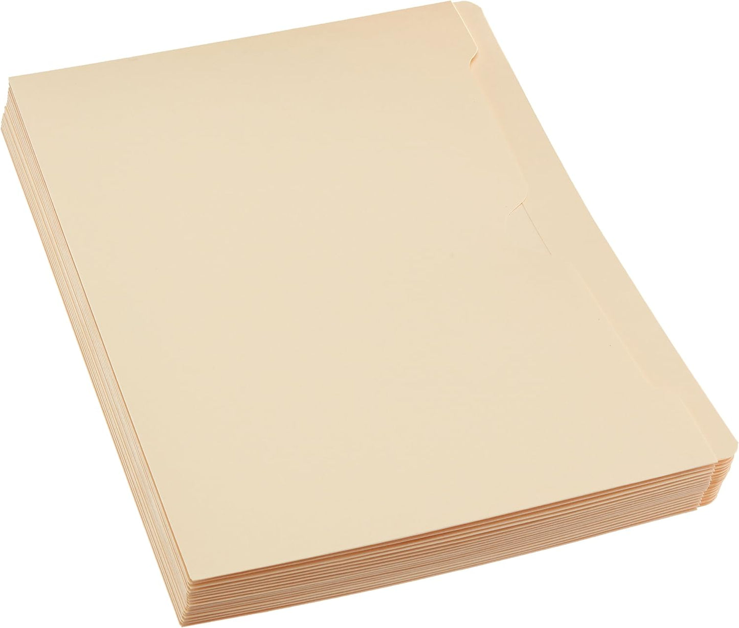 Amazon Basics Reinforced File Jackets, Letter Size, Straight-Cut Tab, 2 Inch Expansion, Manila, 50-Pack