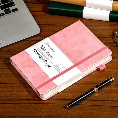 Yoment Leather Journal for Men Women, 324 Numbered Pages Thick Journals for Writing with Contents, A5 Hardcover College Ruled Journaling Notebooks for Travel, Note Taking, Diary, Green