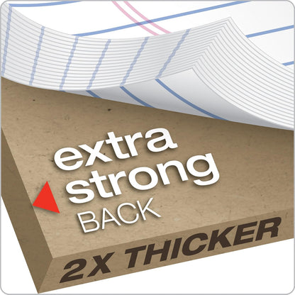 TOPS 8.5 x 11 Legal Pads, 6 Pack, Premium Docket Gold Brand, Wide Ruled, Thick White Paper, Sturdy Back, 50 Sheets, Made in USA (99709)