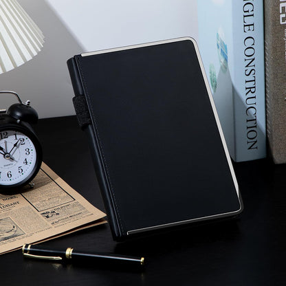 MINICAGIE Journal Notebook for Men Women Gifts Hardcover Leather Mens Journals for Writing 288 Pages 100 Gsm Paper Thick Journaling Notebooks for Work Diary, 5.7x8.3 In, Blue