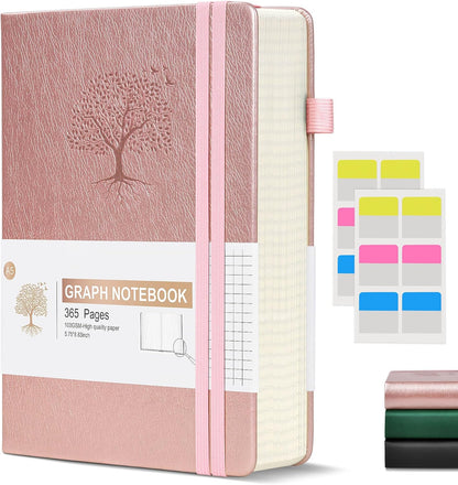 Lined Journal Notebook -365 Pages A5 Thick Journals for Writing Ruled Notebook, Hardcover Leather Journal for Women Men Daily Journal Notebook for Work, Note Taking, 100Gsm Lined Paper( 5.75'' X 8.38'' Green)
