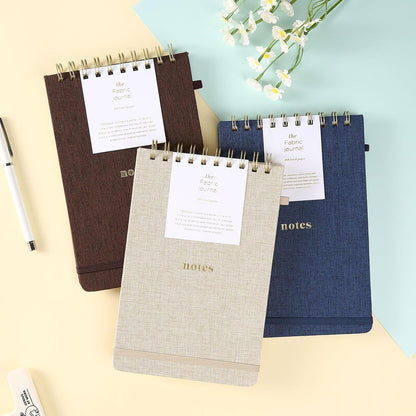 A5 Top Spiral Notebook – Hardcover Journal 160 Pages 100 GSM Thick Paper With Elastic Band & Pen Holder Steno Pads College Ruled Writing Notebooks for Work School Travel Pink