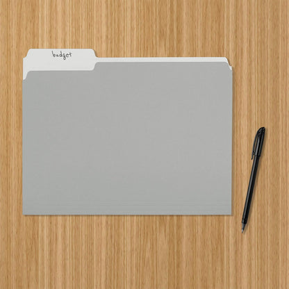 Amazon Basics Manila File Folders, Letter Size, 1/2 Tab in Left and Right Positions, 8.5" x 11", 36-Pack