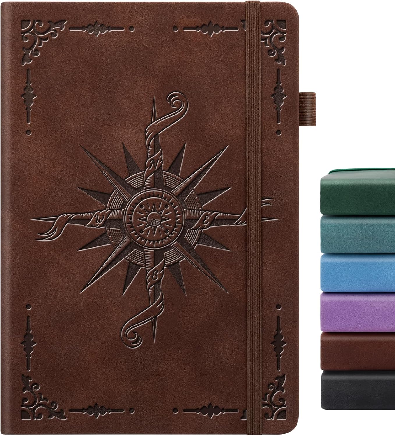 Lined Journal Notebook, A5 200 Pages Leather Journals For Writing Women & Men Travel,business,work & School,college Ruled Notebooks Hardcover Journaling Notebooks Daily Diary, 5.7'' X 8.3''-Purple