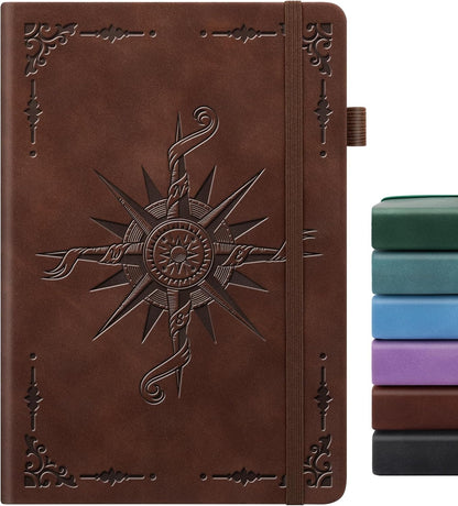 Lined Journal Notebook, A5 200 Pages Leather Journals For Writing Women & Men Travel,business,work & School,college Ruled Notebooks Hardcover Journaling Notebooks Daily Diary, 5.7'' X 8.3''-Purple