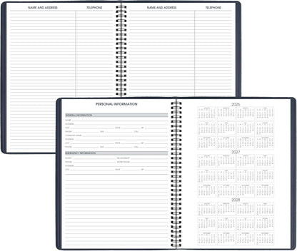 AT-A-GLANCE 2026 Appointment Book Planner, Weekly, 8-1/4" x 11", Large, Black (709500526)