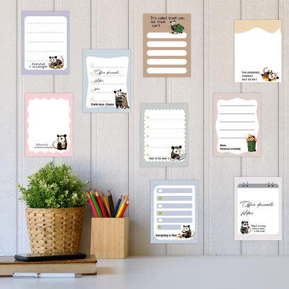 Dumpster Fire Sticky Notes 9 Pack, Funny Dumpster Fire Notepads for Work Stress Relief, Cute Self-Stick Memo Note Pads for Office, Humorous Gifts for Coworkers Students School Office Supplies 3×3 Inch