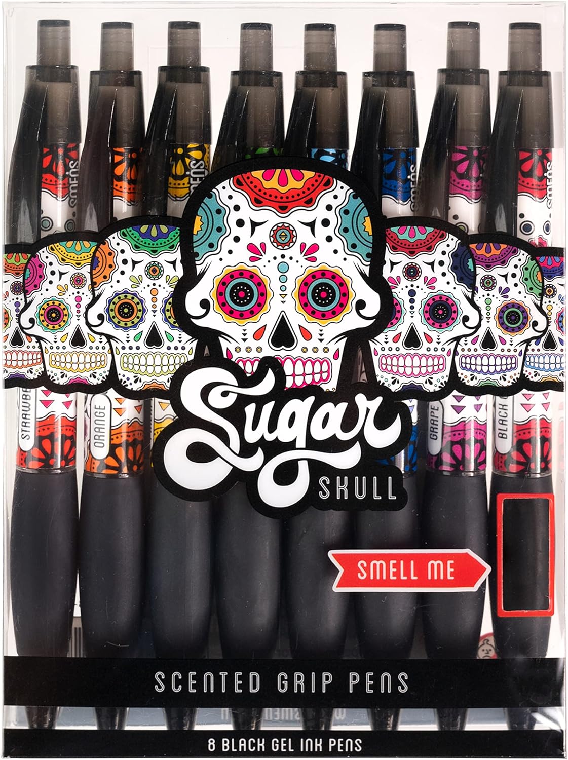 Glitter Gel Smens - Patented Gourmet Scented Colored Glitter Gel Ink Pens, Medium Point, 8 Count - Fun, Cute, Cool, Smelly Pens for Kids
