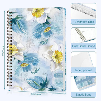 Planner 2026-2027, Weekly and Monthly Academic Year Calendar Planner, July 2026 - June 2027, Daily Agenda Book for Office School Supplies, A5(6.3'' x 8.5'')