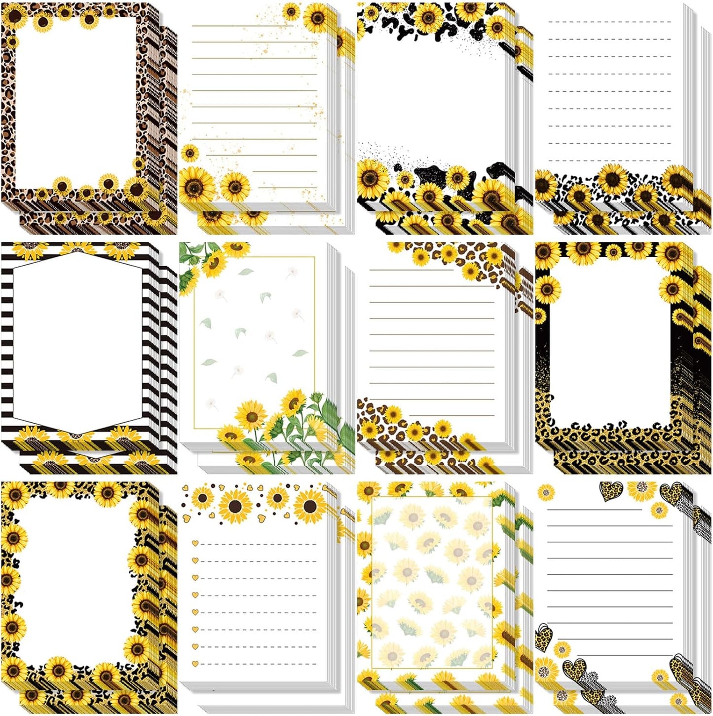 Gilprop 24 Pack Cat Sticky Notes Gift 3x4 Inch Cute Self Stick Notepads Adhesive Cartoon Cat Memo Pad Fun Kawaii Animal Sticky Notes for Teacher Women Valentines Office Home Christmas Pet Lover Gift